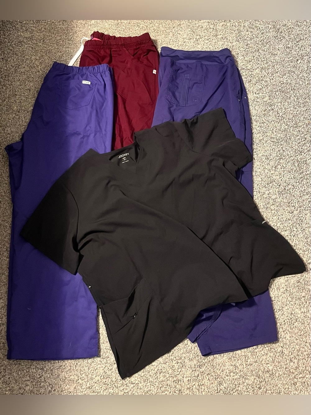 EUC Jockey Black Scrub Top (4X) and Scrub Pants Set (3 Pairs/3X)